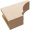 Ekena Millwork 4in. W x 8in. H x 12in. L Moab Woodgrain TimberThane Rafter Tail, Primed Tan RFTUR04X08X12MOARCPR - alternate 4